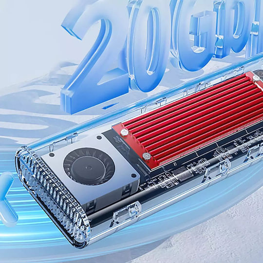 Orico TCM2-C3 Case for Hard Drive M.2 PCI Express with Connection Type-C Red