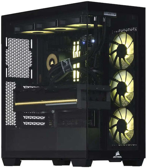 Actina Гейминг Настолен Компютър Ryzen 7-9800X3D 64GB DDR5 2TB SSD GeForce RTX 5090 Без Операционна Система