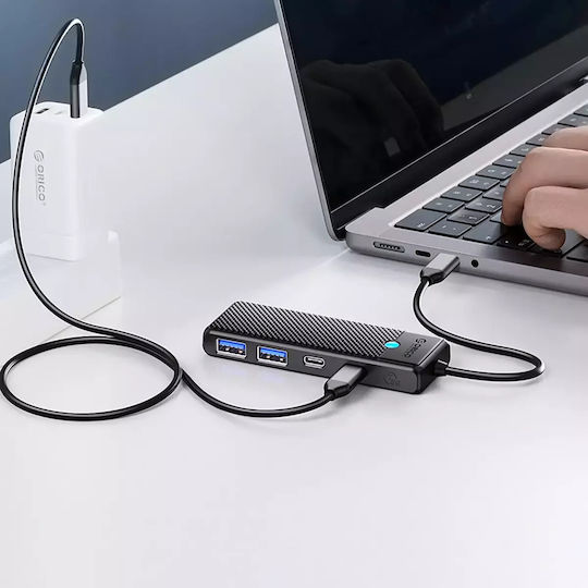 Orico USB-Hub 4 Anschlüsse USB 3.0 mit USB-C Anschluss