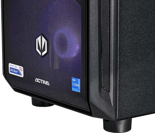 Actina Gaming Desktop PC (Ryzen 5-8400F/32GB DDR5/1TB SSD/Arc A580/Fără sistem de operare)