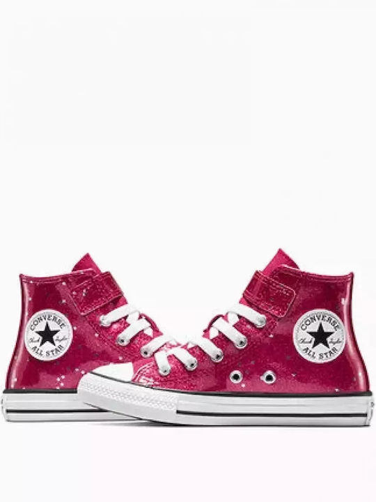 CHUCK TAYLOR ALL STAR Kids Sneakers High with Hoop & Loop Closure Purple
