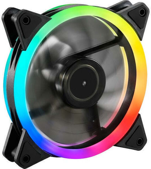 Sharkoon SHARK Blades PWM Case Fan 120mm 1400rpm With RGB Lighting And 3-Pin / 4-Pin Connection