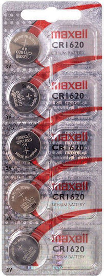 Maxell Batterien Lithium für Uhren CR1620 3V 5Stück