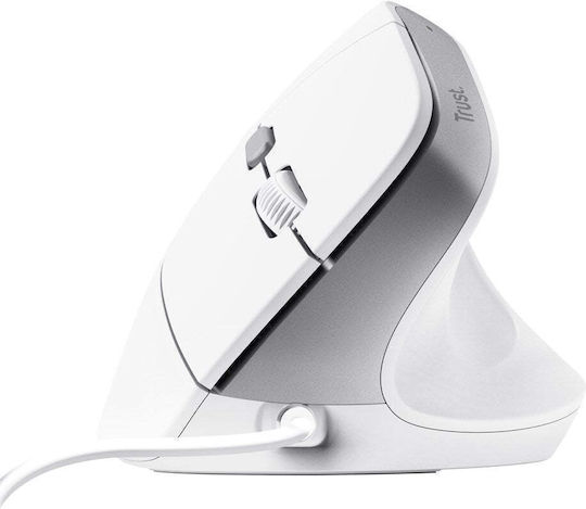 Trust Bayo II Wired Ergonomic Mouse White