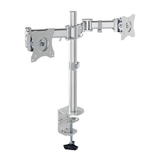 Neomounts Halterung Auf dem Schreibtisch für 2 Monitore bis 27" (NM-D135DSILVER)