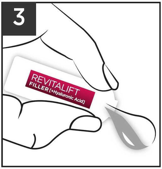 L'Oreal Paris Revitalift Filler Face Serum with Hyaluronic Acid & Panthenol for Firming 7x1.3ml