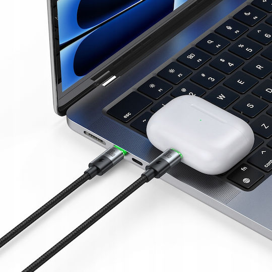 Mcdodo Καλώδιο Γρήγορης Φόρτισης Usb-c 2in1 Iphone 14 Macbook Led 100w 2m