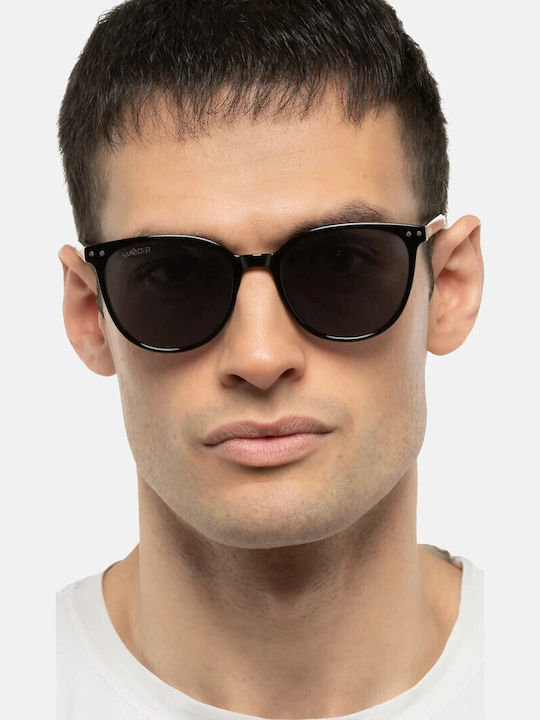 Smooder Damen Sonnenbrille mit Gelb Kunststoff Gestell und Schwarz Linse YAS06