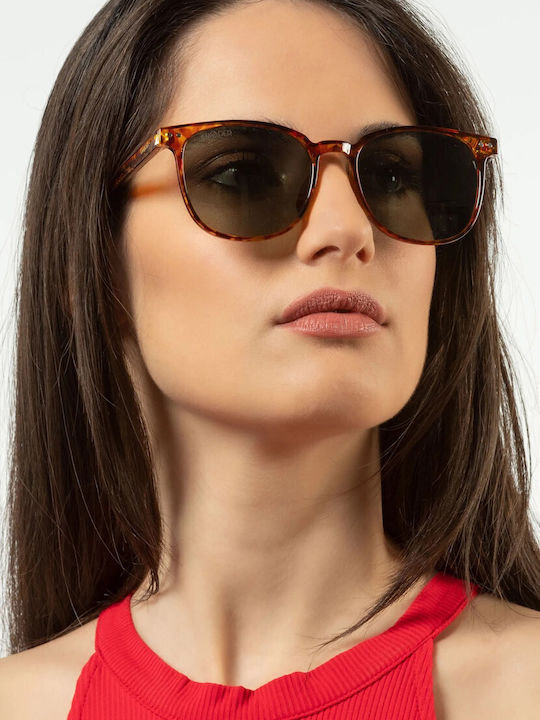 Smooder Unisex Sonnenbrille mit Grün Kunststoff Gestell und Gray Linse RSS05