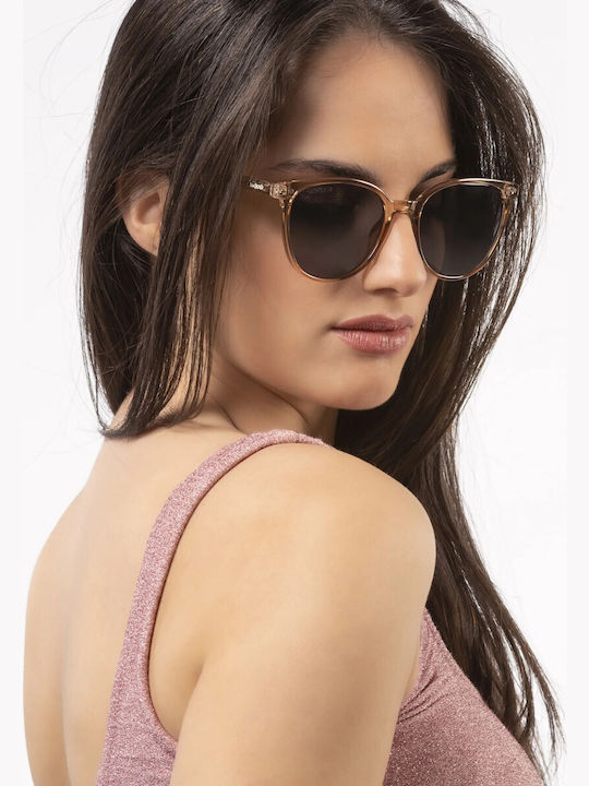 Smooder Unisex Sonnenbrille mit Grün Kunststoff Gestell und Gray Linse YAS05