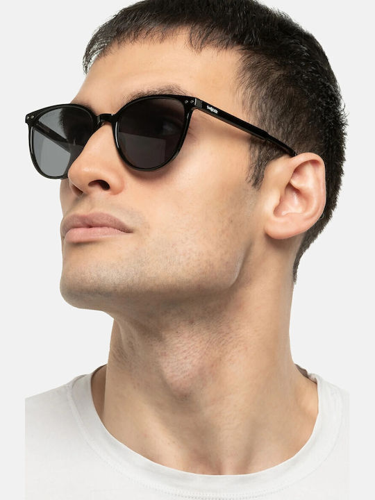 Smooder Unisex Sonnenbrille mit Gray Kunststoff Gestell und Gray Linse YAS02