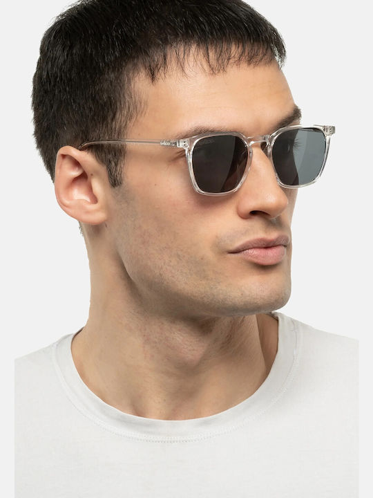 Smooder Unisex Sonnenbrille mit Gelb Kunststoff Gestell und Gray Linse BRS06