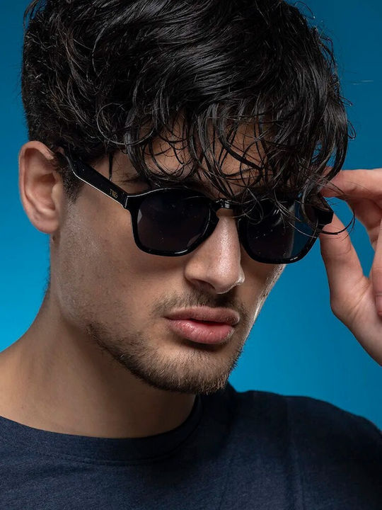 Twig Rodin Unisex Sunglasses with Brown Tartaruga Horn-Rimmed Frame and Brown Gradient Lens ROD03