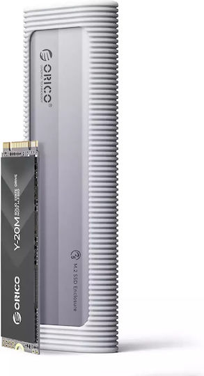 Orico Hard Drive Case M.2 SATA III NVME with connection Type-C in Schwarz color