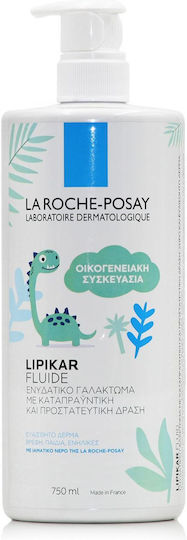 La Roche Posay Lipikar Fluide Ενυδατική Κρέμα Ανάπλασης για Ξηρές & Ευαίσθητες Επιδερμίδες 750ml