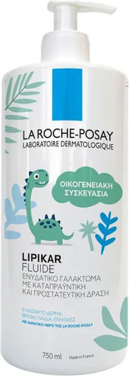 La Roche Posay Lipikar Fluide Ενυδατική Κρέμα Ανάπλασης για Ξηρές & Ευαίσθητες Επιδερμίδες 750ml