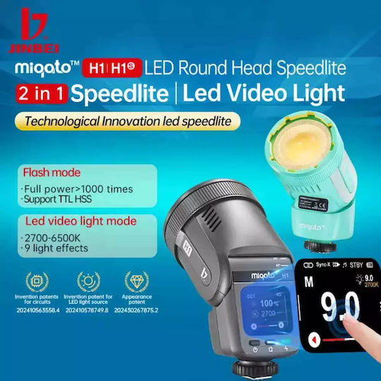 Jinbei Miqato H1 Dauerlicht LED Speedlite