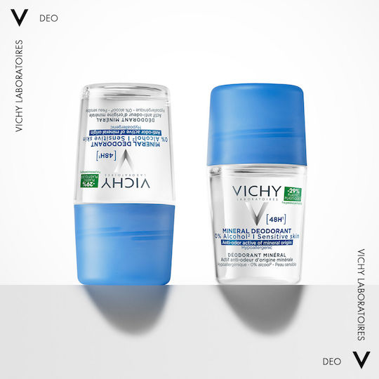 Vichy Mineral Αποσμητικό 48h σε Roll-On Χωρίς Αλουμίνιο 50ml