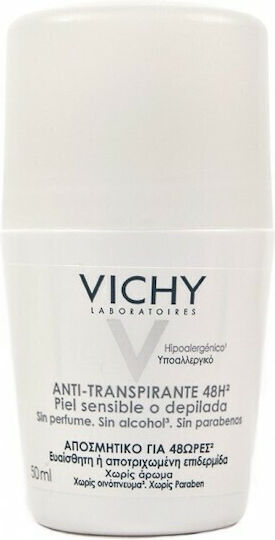 Vichy Soothing Дезодорант за Чувствителна или Депилирана Кожа 48h Рол-он 50ml