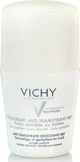 Vichy Soothing Дезодорант за Чувствителна или Депилирана Кожа 48h Рол-он 50ml