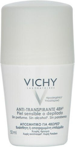 Vichy Soothing Дезодорант за Чувствителна или Депилирана Кожа 48h Рол-он 50ml