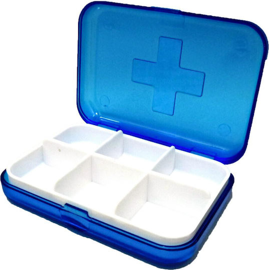 Square Organizer Medicines Vitamins Supplements Pufo Medicine 9 Cm Blue