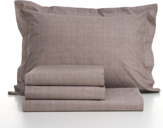 Charalambidis Textiles Bettlaken Super-Doppel 230x260cm. Υπέρδιπλο Beige