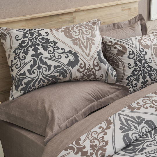 Charalambidis Textiles Bettlaken Super-Doppel 230x260cm. Υπέρδιπλο Beige
