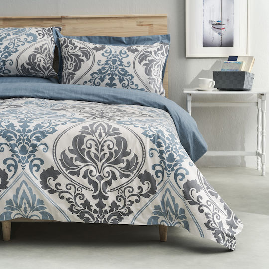 Charalambidis Textiles Bettlaken Super-Doppel 230x260cm. Υπέρδιπλο Blue