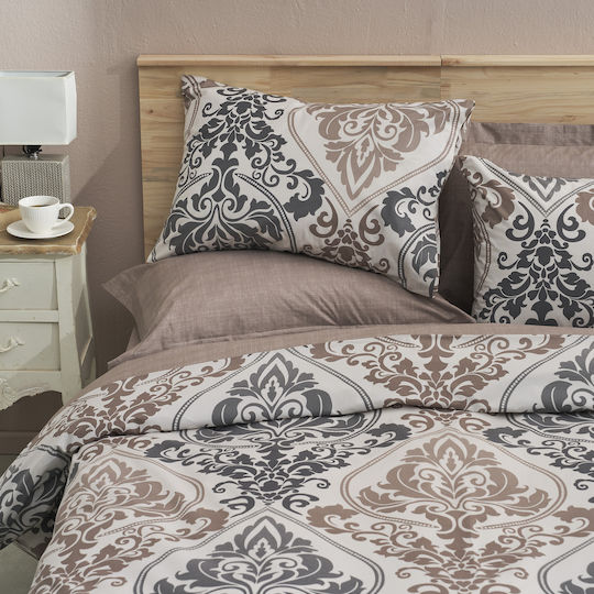 Charalambidis Textiles Μονό Σεντόνι Μονό 160x260εκ. Μπέζ
