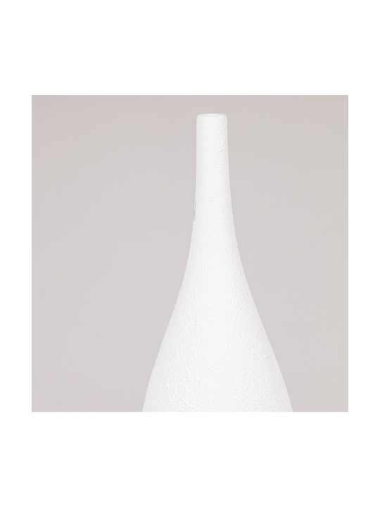 Vază Decorativă Polirosină Alb 23x23x76.5cm 1buc