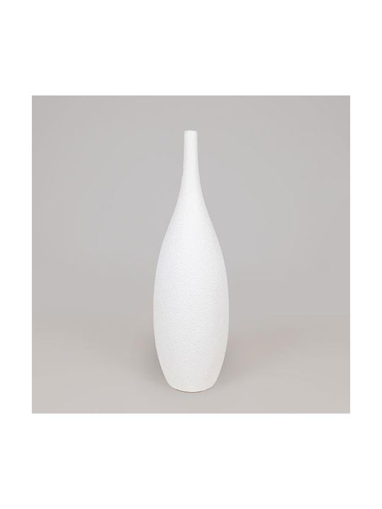 Vază Decorativă Polirosină Alb 23x23x76.5cm 1buc