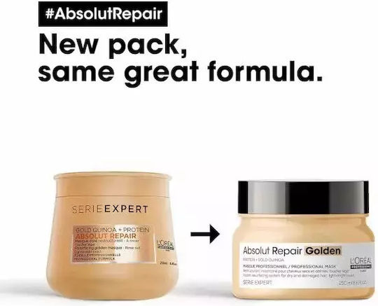 L'Oréal Professionnel Serie Expert Absolut Repair Golden Hair Mask for Repairing 500ml