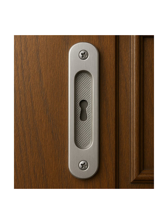 Finetto Inox Door Flush Handle with Key Hole 102-1139###NIK Finetto Inox Door Flush Handle with Key Hole 102-1139###NIK