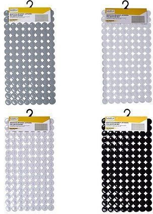 Sidirela Kreis Rutschfeste Badematte mit Saugnäpfen Transparent 39x69εκ. Sidirela Kreis Rutschfeste Badematte mit Saugnäpfen Transparent 39x69εκ.
