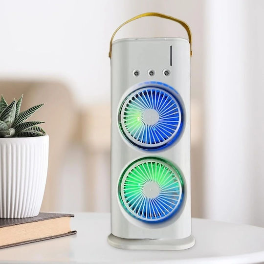 Portable Office Air Conditioner Spray Humidification Remote Control Multifunctional Eco-friendly Efficient Cooling White