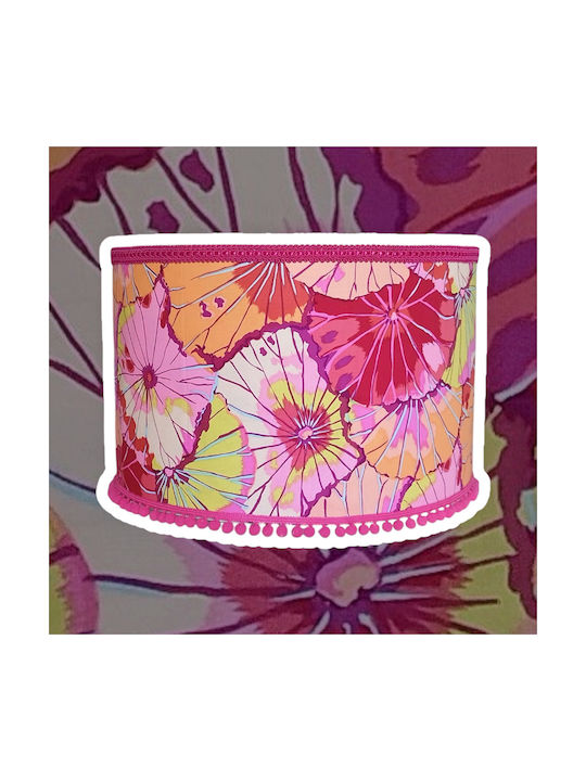 Oxygen Flowers Висящо Осветително Тяло Червен с Цокъл E27 35x20см.