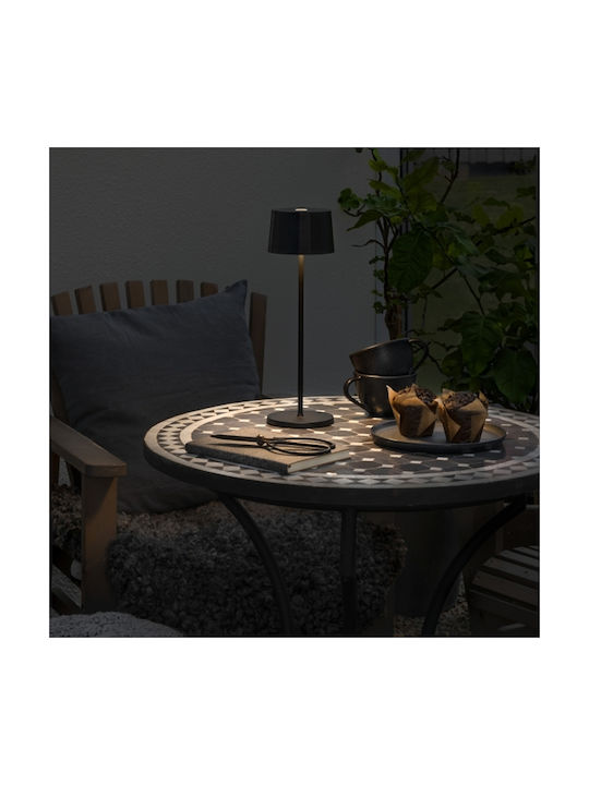 Konstsmide Lampa De Masă LED Pentru Exterior Cu Lumină Alb Cald IP54 Neagră