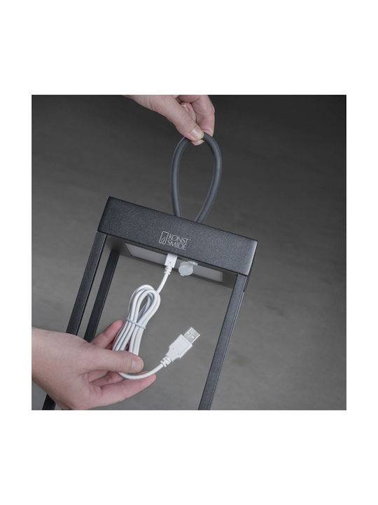 Konstsmide Lampa De Masă Pentru Exterior Cu Lumină Alb Cald IP54 Neagră