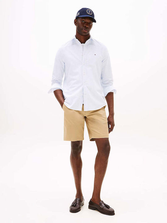 Oxford Long-sleeved Shirt Striped Sky Blue