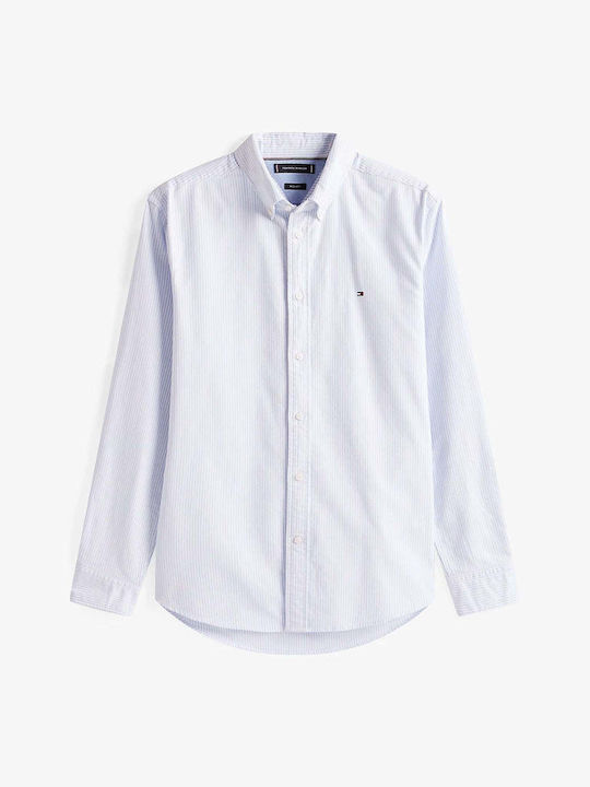 Oxford Long-sleeved Shirt Striped Sky Blue