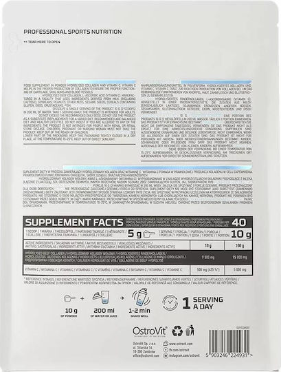 OstroVit Supreme Pure Колаген + Витамин C с Витамин C 400гр Без Вкус
