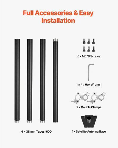 Vevor Περιστρεφόμενη Βάση Σκάλας Starlink Rv Gen 3 Fcptazksdxlt56bfu001v0