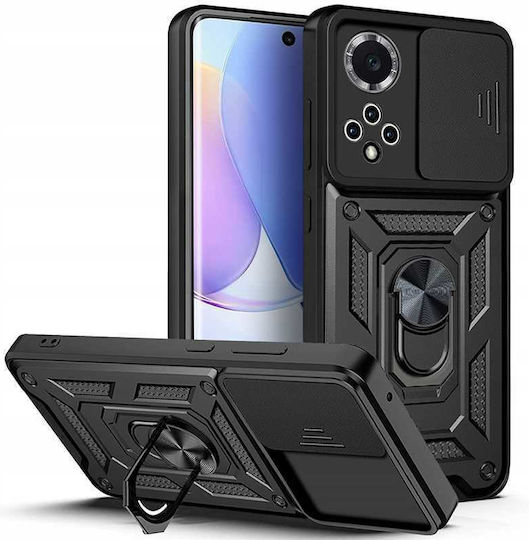 Spacecase Umschlag Rückseite Schwarz (Huawei Nova 9 SE)