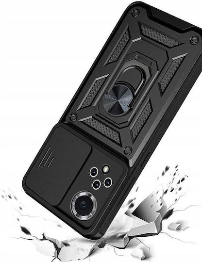 Spacecase Umschlag Rückseite Schwarz (Huawei Nova 9 SE)