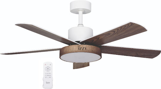 Izzy Iz-9032 Deckenventilator 132cm Weiß