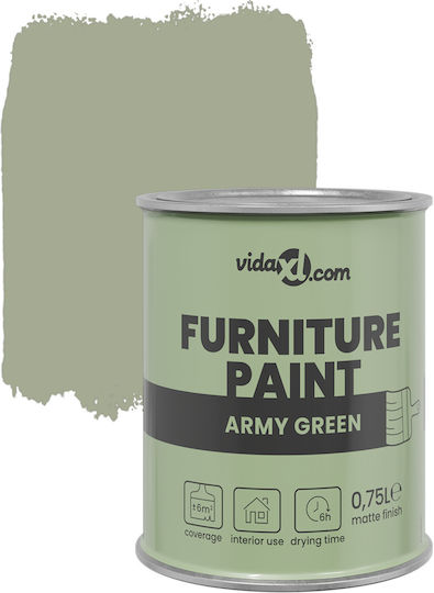 vidaXL Water 0.75lt Military Green