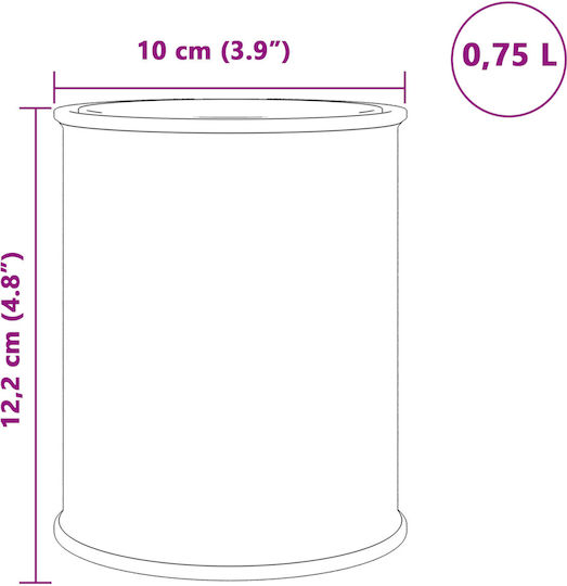 vidaXL Water 0.75lt Military Green