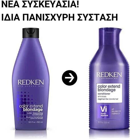 Redken Color Extend Blondage Conditioner Διατήρησης Χρώματος για Βαμμένα Μαλλιά Κατά Των Κίτρινων Τόνων 300ml