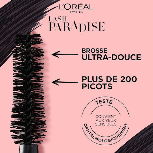 L'Oreal Paris Lash Paradise Mascara for Curling, Length & volume Intense Black 6.4ml